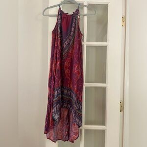 Xhilaration Multicolored Spaghetti Strap Dress with Pockets